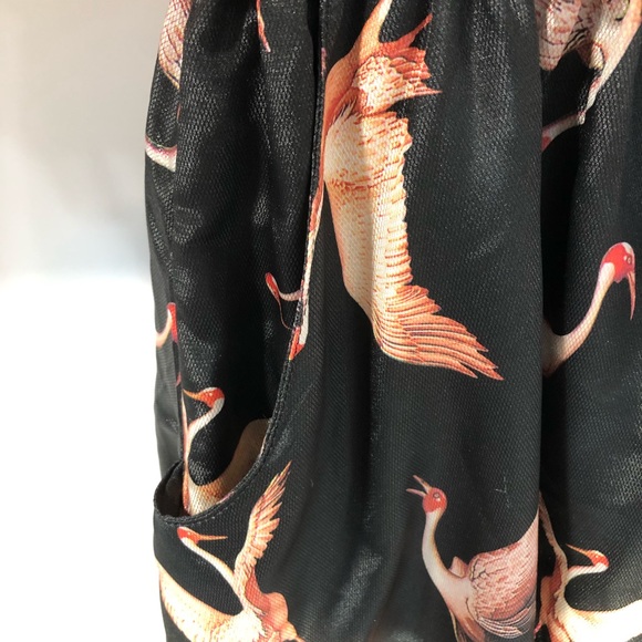 Spring Flare Dress Crane Pattern fits Sm/Med - Picture 7 of 8